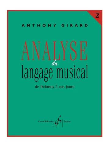 Analyse du langage musical. Volume 2 : De Debussy à nos jours Visuel